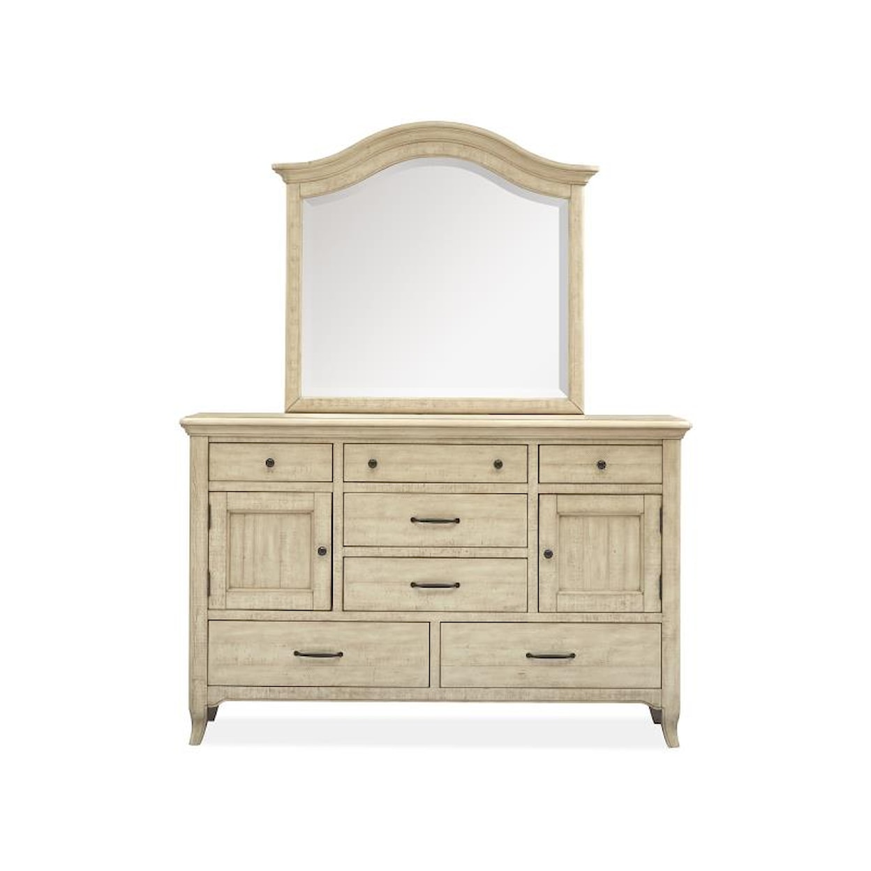 Magnussen Home Harlow Bedroom Dresser & Mirror Set