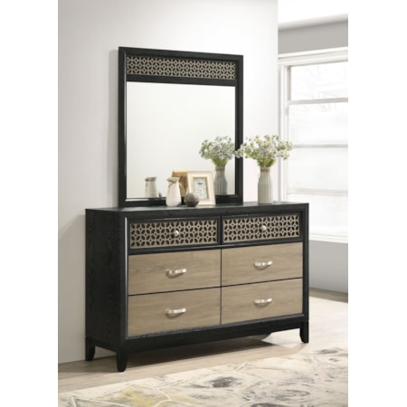 Valencia 6-drawer Dresser w/ Mirror