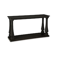 Traditional Sofa Table with Lower Shelf