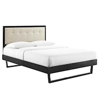 King Platform Bed With Angular Frame