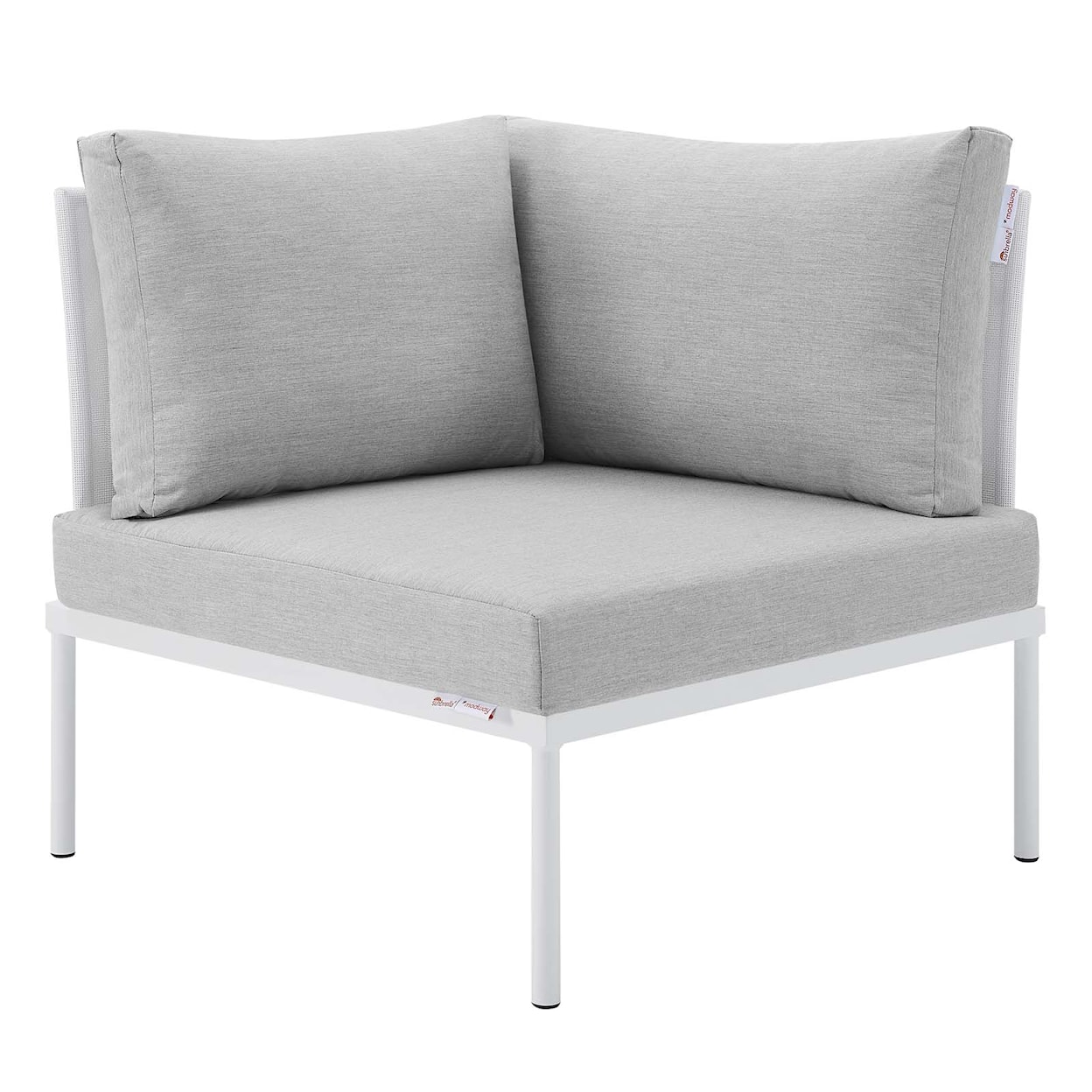 Modway Harmony Outdoor 6-Piece Aluminum Sectional Sofa Set