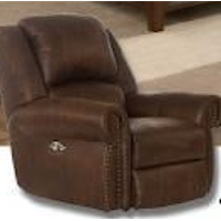 Transitional Power Headrest Power Recliner with USB Port