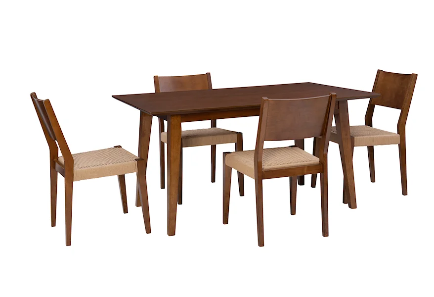 Cadence 5PC Dining Set Brown by Powell at Westrich Furniture & Appliances