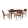 Powell Cadence 5PC Dining Set Brown
