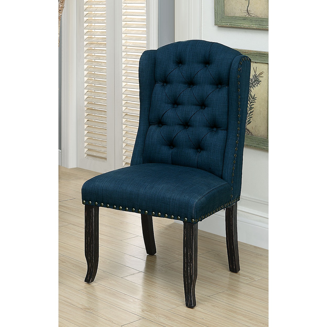 Furniture of America Sania Wing Back Chair