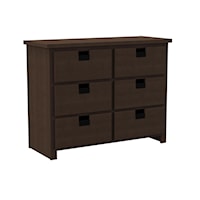 Casual 6-Drawer Kids Dresser