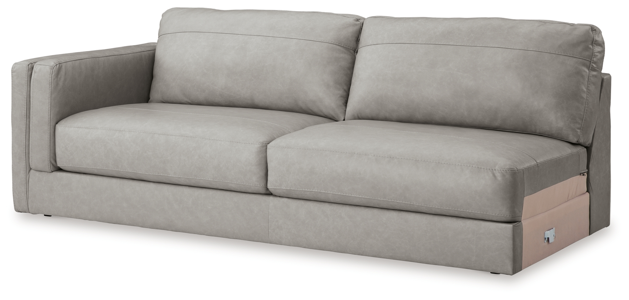 Signature Design by Ashley Amiata 2-Piece Sectional With Chaise And Ottoman