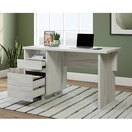 Contemporary Single Pedestal Desk With File Drawer