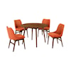 Armen Living Arcadia/Azalea 5-Piece Dining Set