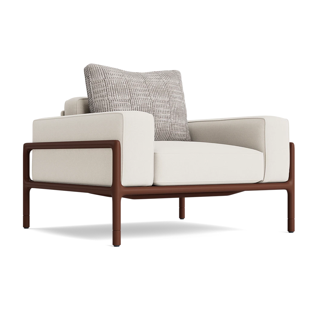 Oversized-Arm Club Lounge Chair