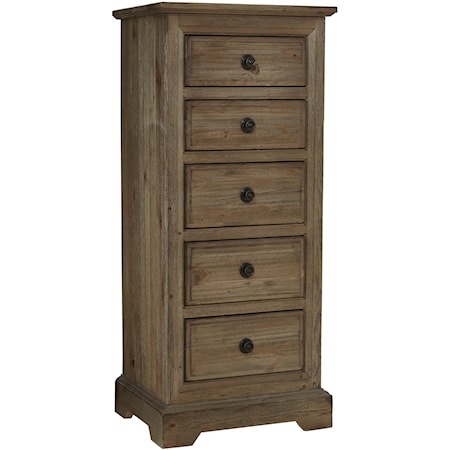 Traditional Lingerie Chest with Full Extension Drawer Guides