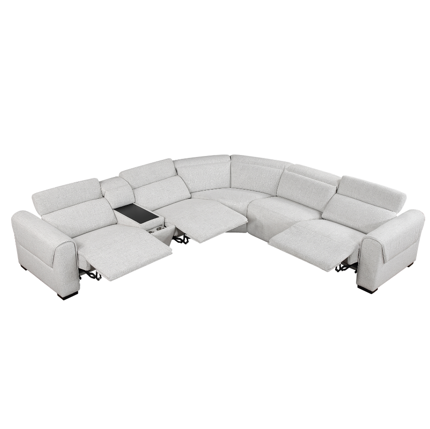 Homelegance McPherson 6-Piece Power Reclining Sectional Sofa