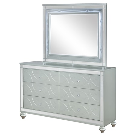 6-drawer Dresser w/ Mirror