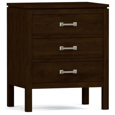 Dwyer Three-Drawer Nightstand