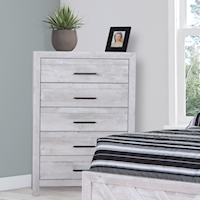 Transitional 5-Drawer Bedroom Chest