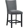 Elements International Tuscany Upholstered Counter Stool