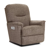 Customizable Power Rocking Recliner w/ Headrest