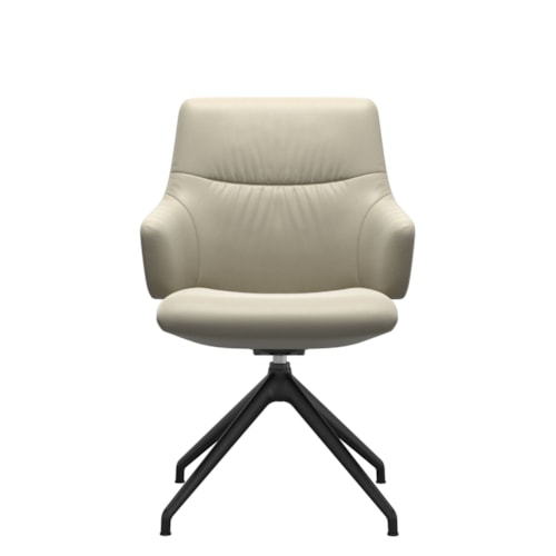 Contemporary Arm Chair with Low Back and D350 Base