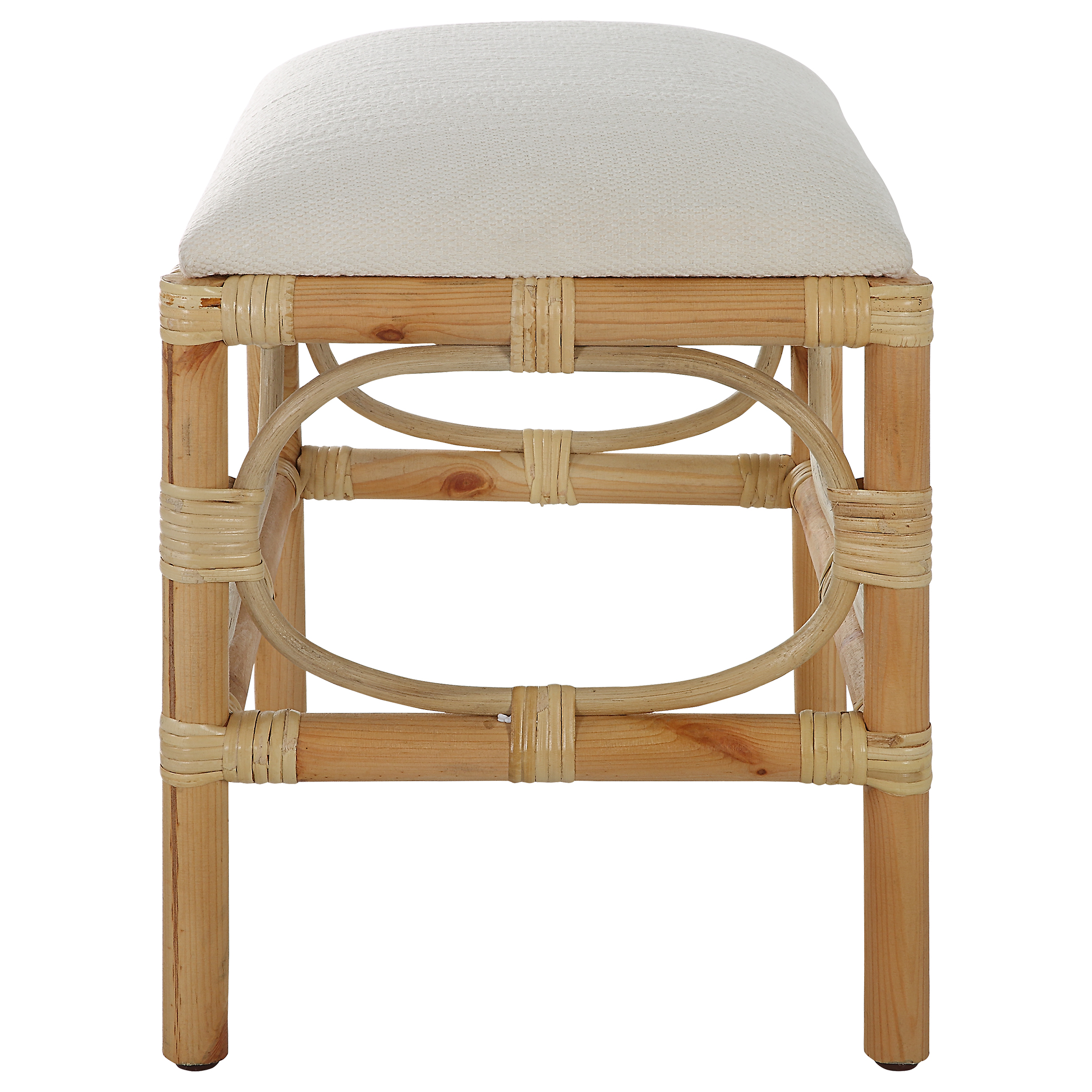 Uttermost Laguna Laguna Small White Bench