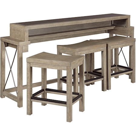 Bar Console w/ 3 Stools