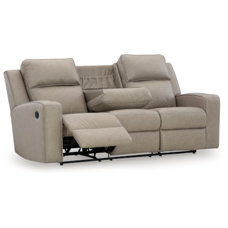 Reclining Sofa With Drop Down Table