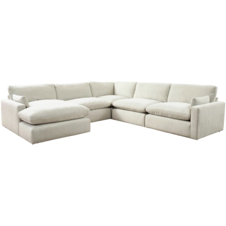 5-Piece Sectional with Chaise