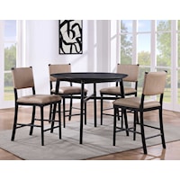 Modern Rustic 5-Piece Counter Height Dining Set