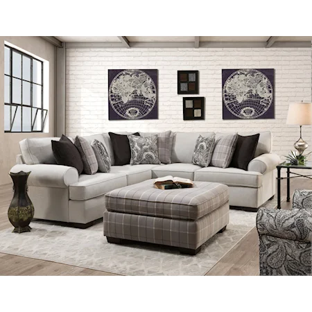 Cooper Transitional 3-Piece Living Room Set