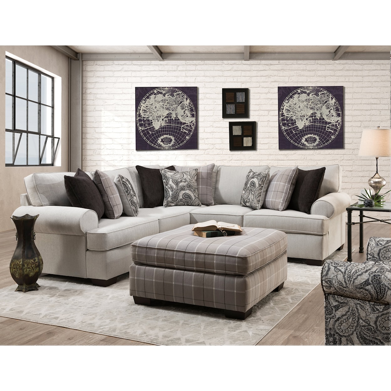 Behold Home 2301 Cooper Sectional Sofa