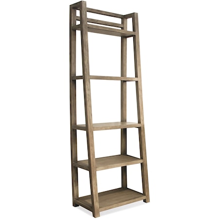 Leaning Bookcase with 5 Shelves
