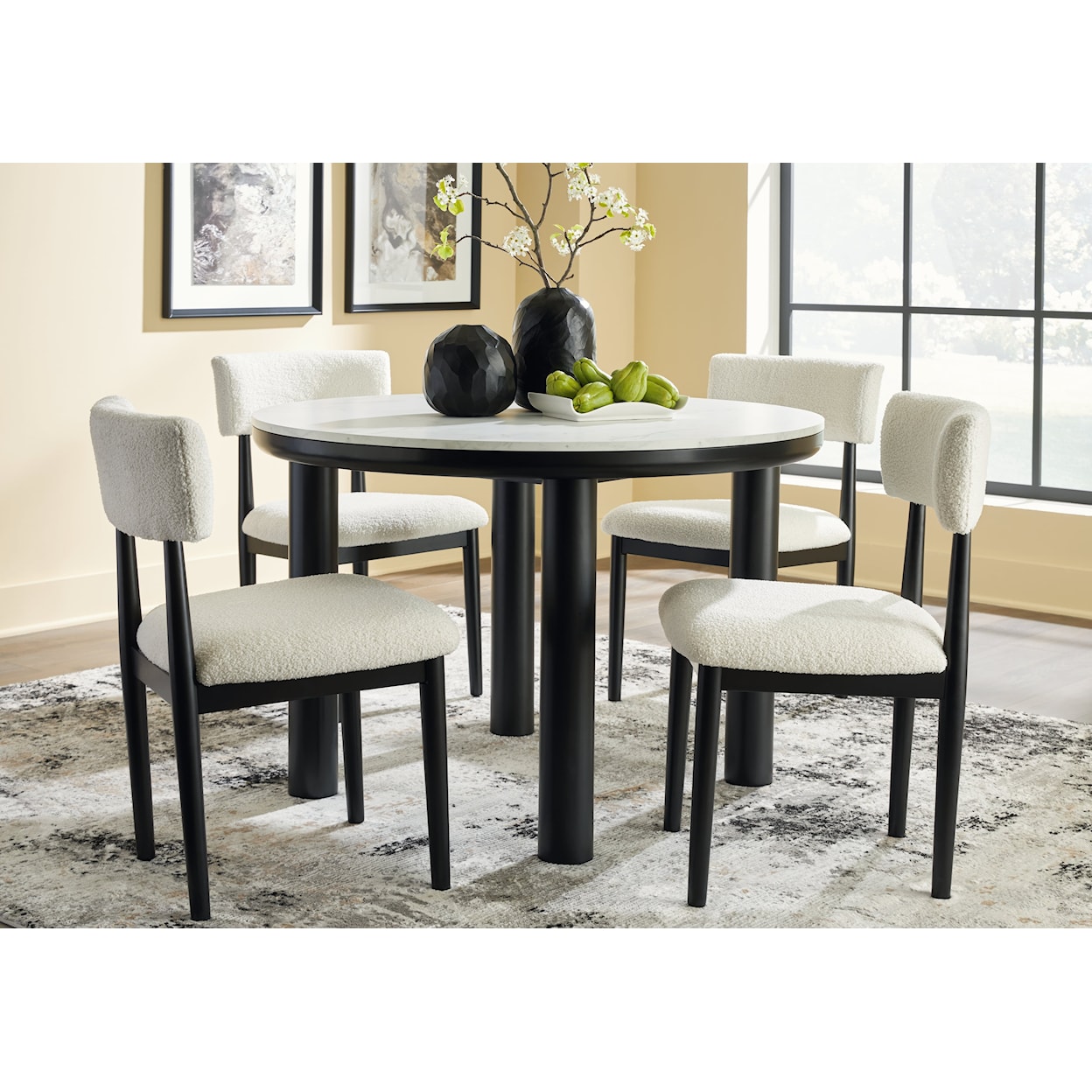 Signature Design by Ashley Xandrum Dining Table And 4 Chairs