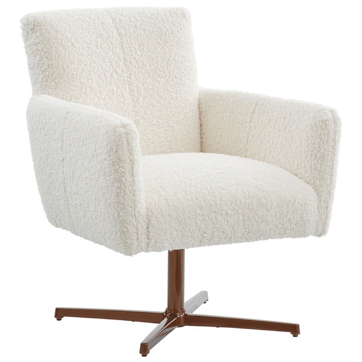 Barclay Butera Barclay Butera Upholstery Brooks Swivel Chair with Bronze Base