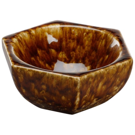 Tortoise Hexagonal Bowl - Ceramic