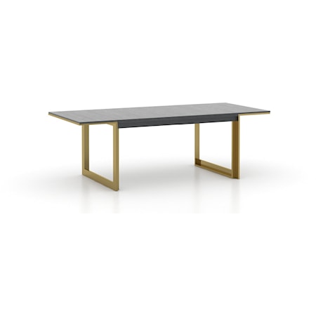 Rectangular wood table