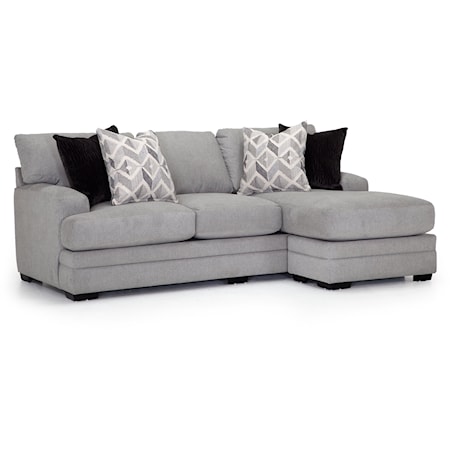 Contemporary Sofa with Reversible Chaise