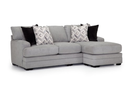 Contemporary Sofa with Reversible Chaise