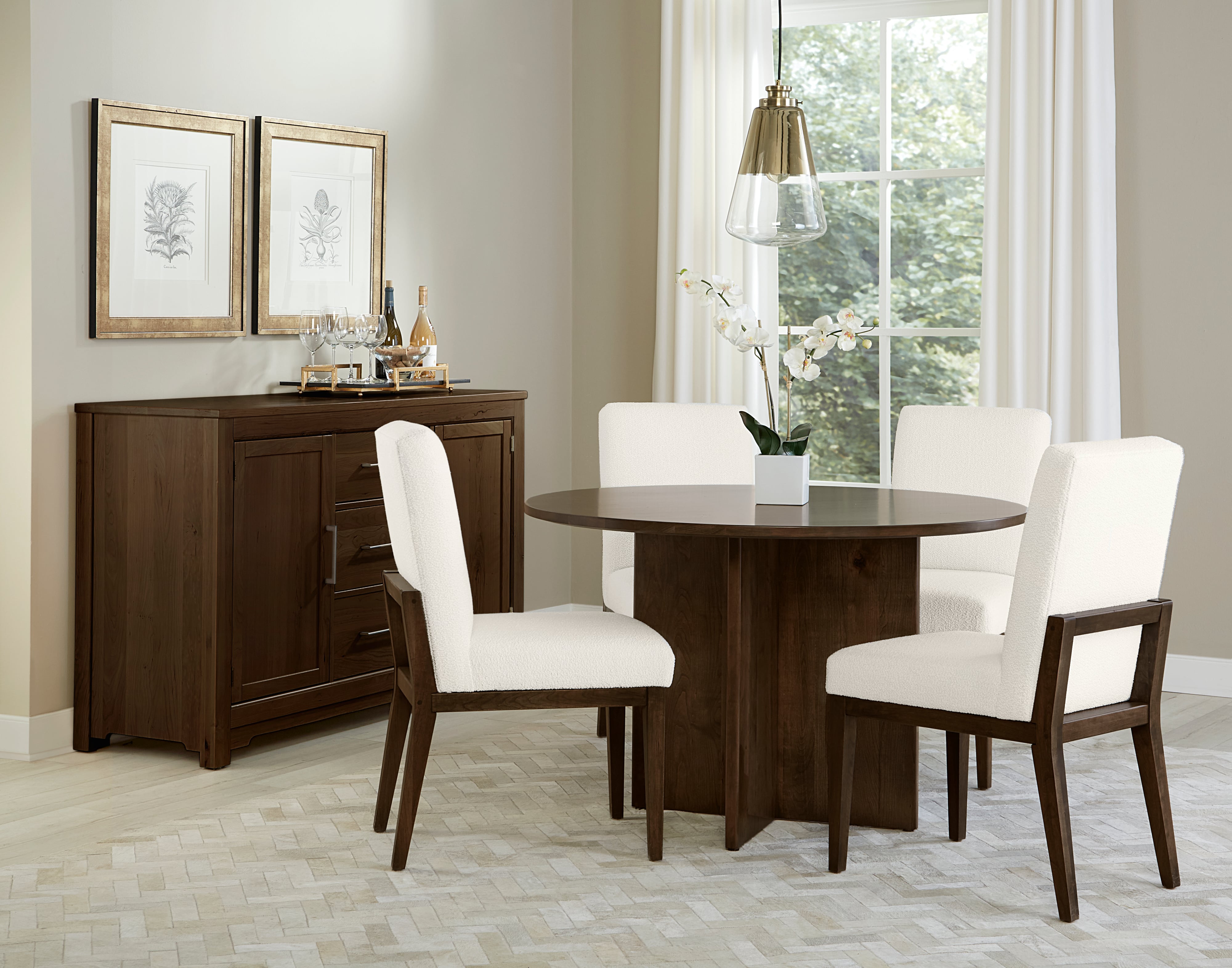 Artisan &amp; Post Crafted Cherry 48&quot; Round Dining Table