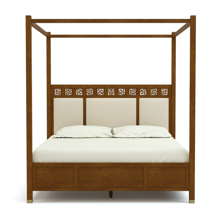 Surrey Hills King Upholstered Poster Bed