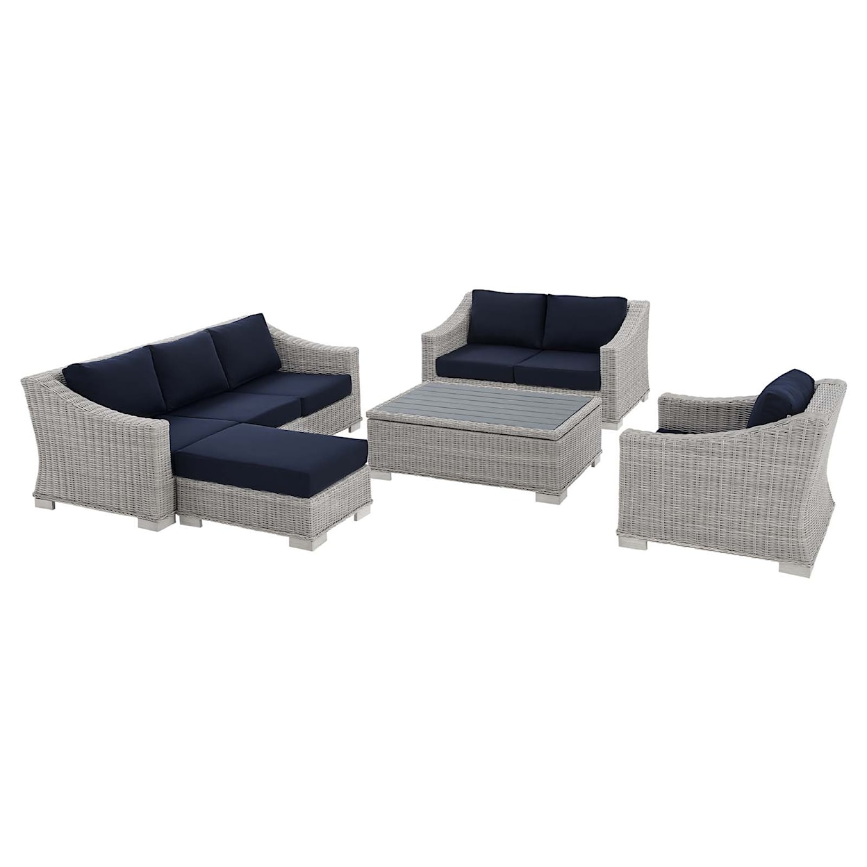 Modway Conway Outdoor 5-Piece Furniture Set