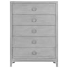 Modus International Boho Chic 5-Drawer Chest in Washed White