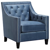 Transitional Accent Chair with Nailhead Trim