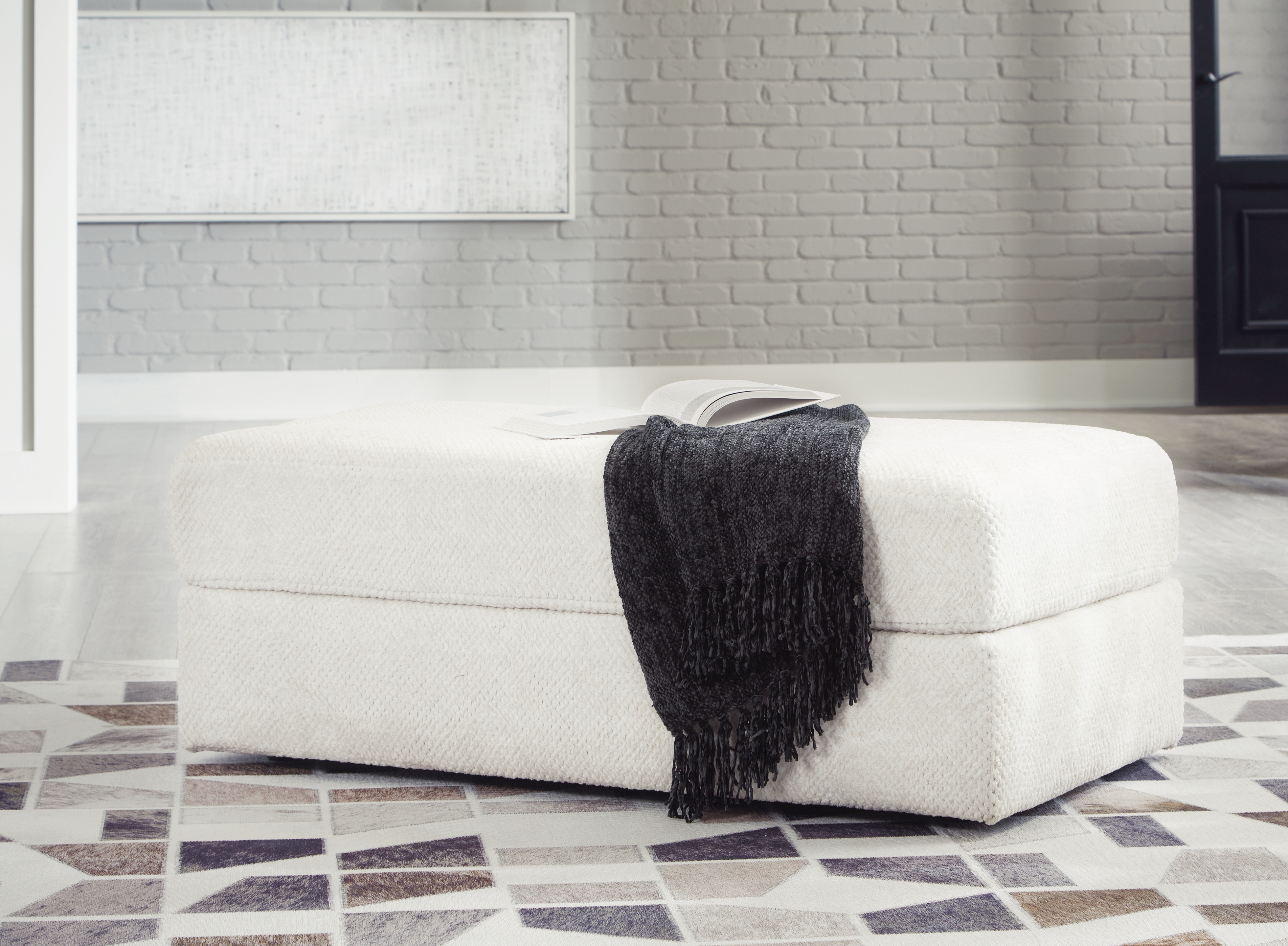 Oversized Accent Ottoman