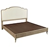 Aspenhome   Cal King Upholstered Panel Bed