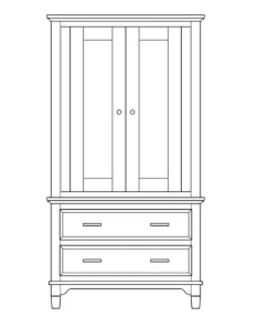 2-Door Armoire