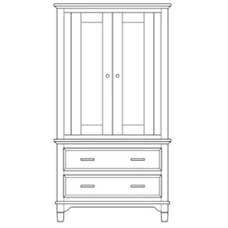 2-Door Armoire