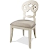 Riverside Furniture Mix and Match Scroll Back Upholstered Side Chair