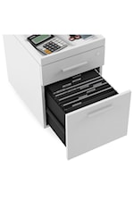 BDI Centro Contemporary 3-Drawer Multi-function Cabinet with Printer Shelf