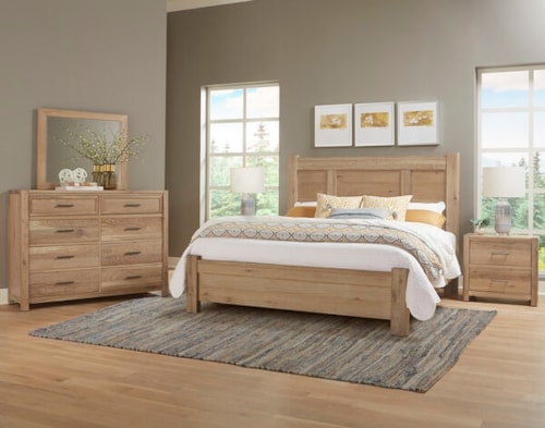 Transitional 4-Piece Queen Bedroom Set