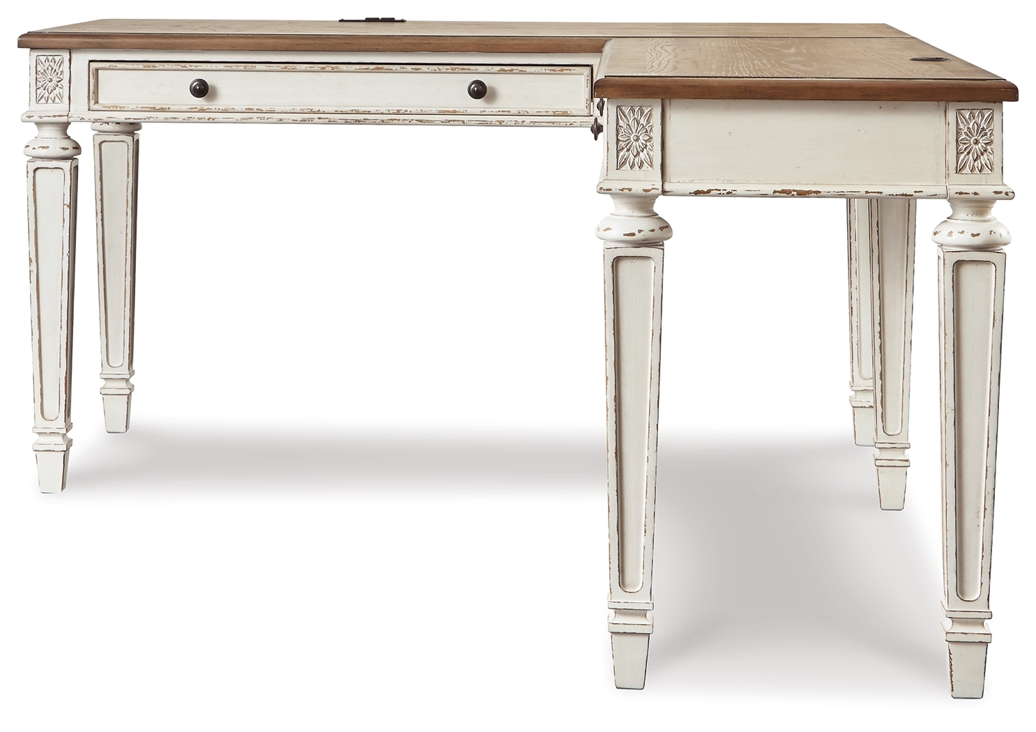 Signature Design by Ashley Realyn Home Office Desk And Bookcase