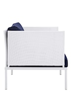 Modway Harmony 3-Piece  Sunbrella® Basket Weave Outdoor Patio Aluminum Seating Set